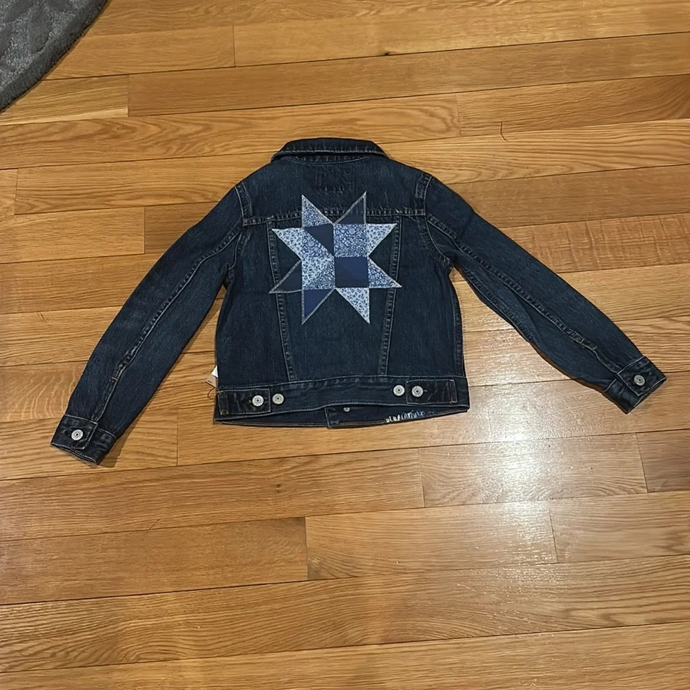 Ralph Lauren girls Childrenswear Patchwork Star Denim Jacket